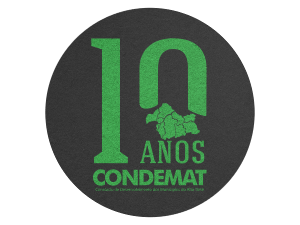 10 Anos Condemat logo - fundo preto menor